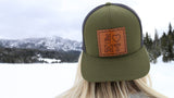 Forest Green Trucker Snapback Peace Love Montana Hat