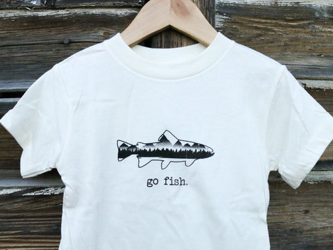 Go Fish Toddler T-Shirt | Oatmeal Fishing Shirt