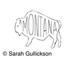 Montana Bison Decal