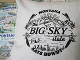 Montana Says Howdy Pillow Covering | Home Decor